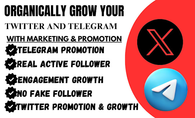 Gig Preview - Grow crypto twitter x marketing crypto telegram promotion for organic follower