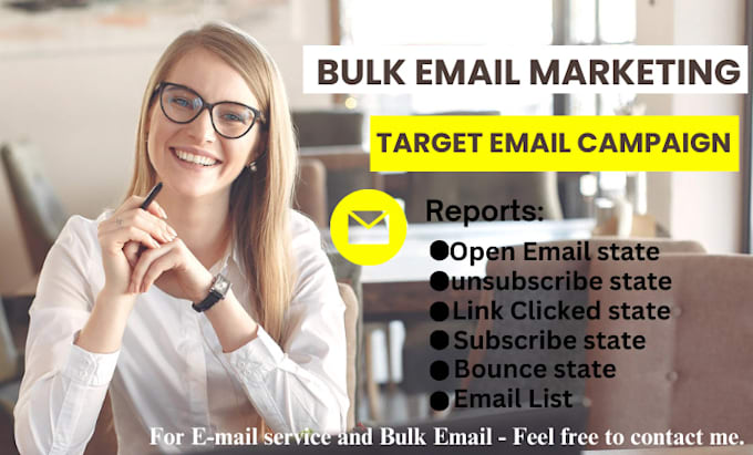 Gig Preview - Send 500 million bulk email blast, email marketing campaign, SMS and template