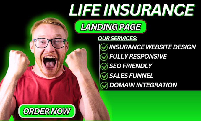 Gig Preview - Build life insurance leads, landing page and life insurance sales funnel