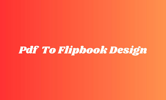 Gig Preview - Convert your pdfs into a well interactive flipbook