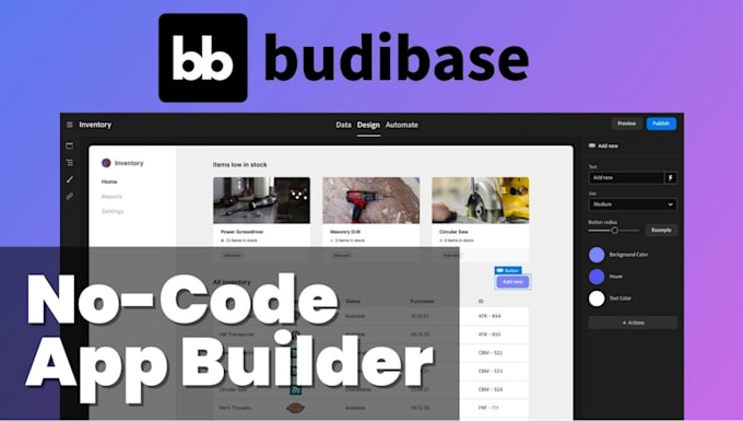 Gig Preview - Build a budibase app web app for you