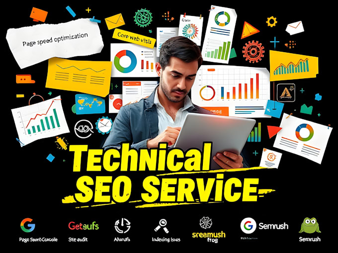 Gig Preview - Do technical seo for your wordpress website and add analytics and search console