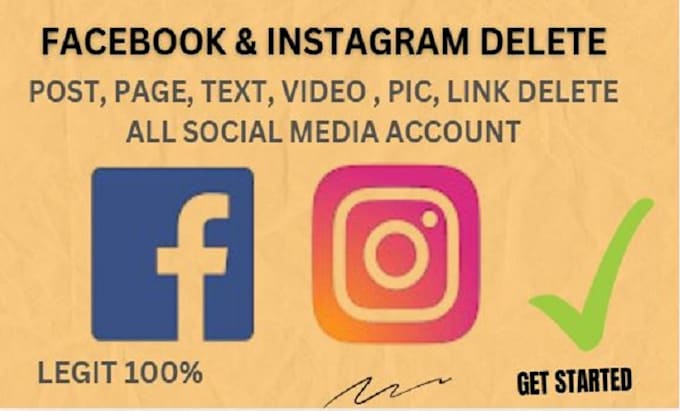 Bestseller - delete your facebook and instagram accounts and pages