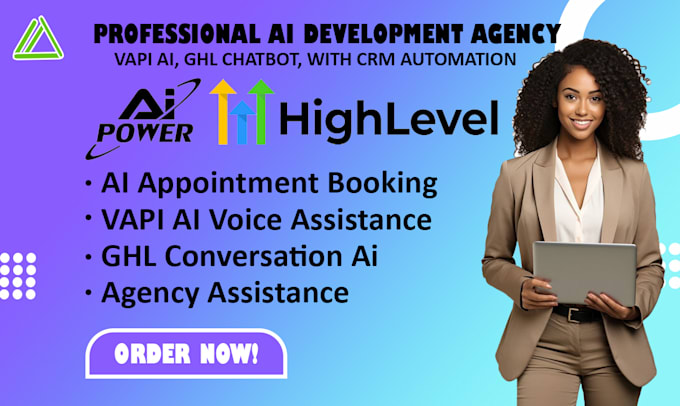 Gig Preview - Setup ai chatbots ghl appointment booking bot vapi calling agent CRM automations