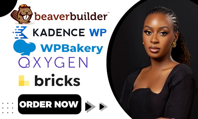 Gig Preview - Build wordpress website on beaver builder kadence wpbakery oxygen builder bricks