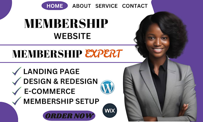 Gig Preview - Create membership websites and paid subscription platforms on wordpress,  wix