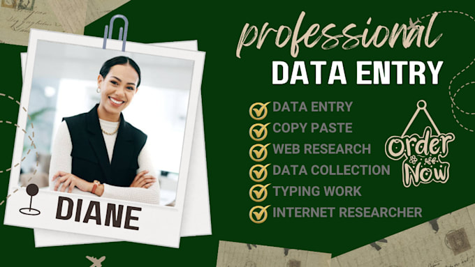 Bestseller - do excel data entry copy paste web research web scraping data collection typing