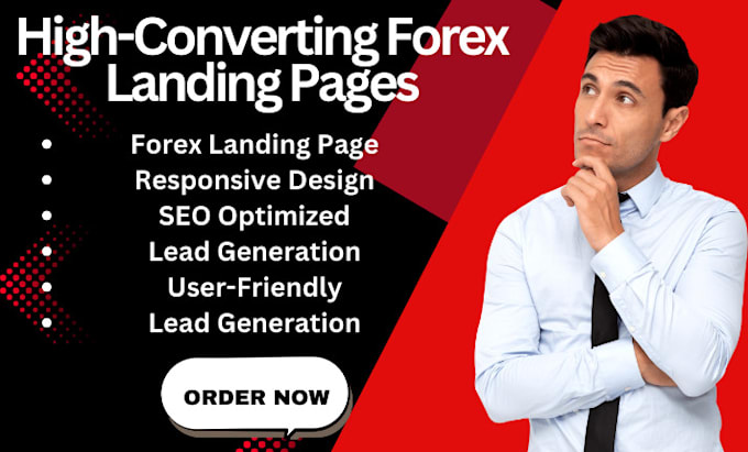 Gig Preview - Create a high converting forex trading platform landing page to boost forex lead