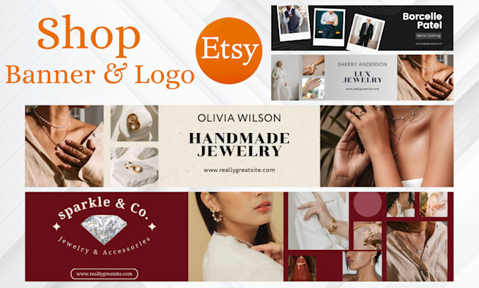 Gig Preview - Design your etsy shop banner etsy logo ecommerce, shopify banner, etsy shop kit