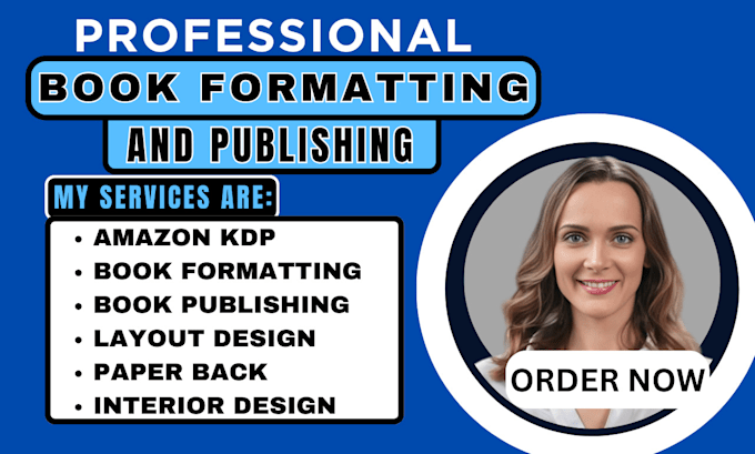 Gig Preview - Do book formatting and layout design for amazon kdp, paperback, and kindle ebook