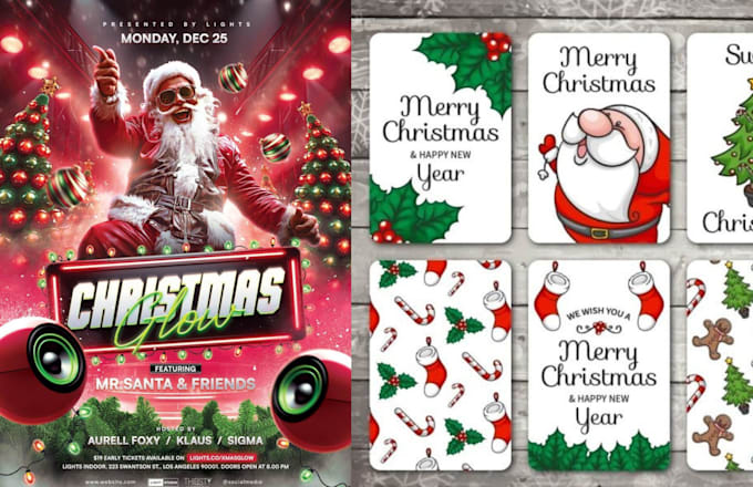 Bestseller - design amazing christmas card, invitation flyer, holiday, greetings card for you