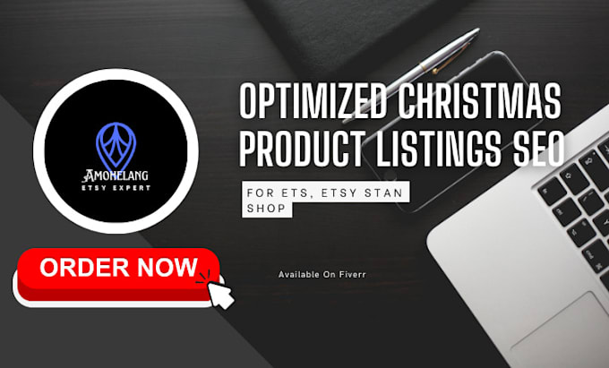 Gig Preview - Create SEO optimized christmas product listings for etsy