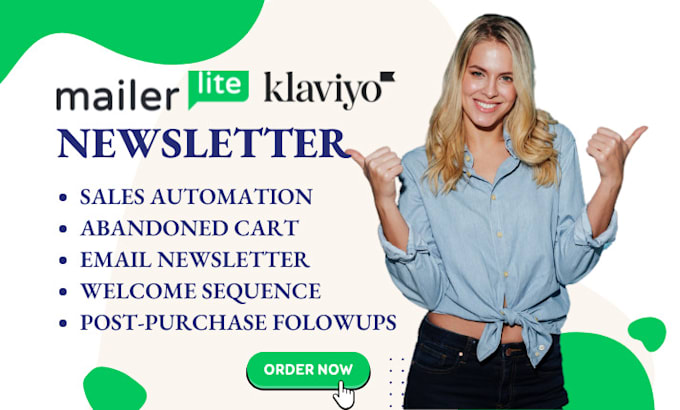 Gig Preview - Do your klaviyo mailchimp newsletter activecampaign  hubspot crm automations