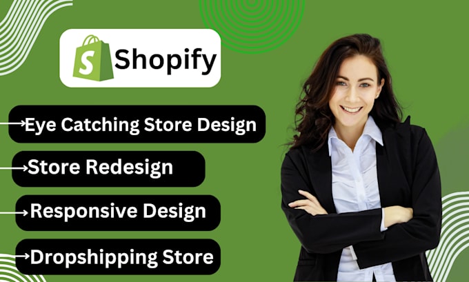 Gig Preview - Design, redesign shopify dropshipping store, shopify website