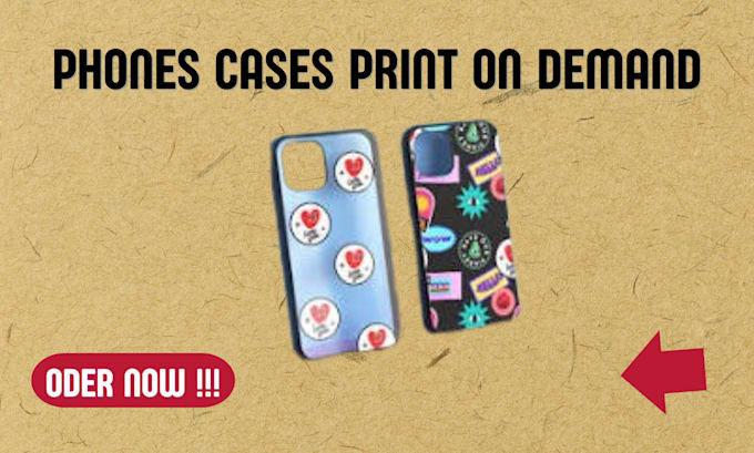 Gig Preview - Do print on demand and mockup for custom phone case design in bulk for business