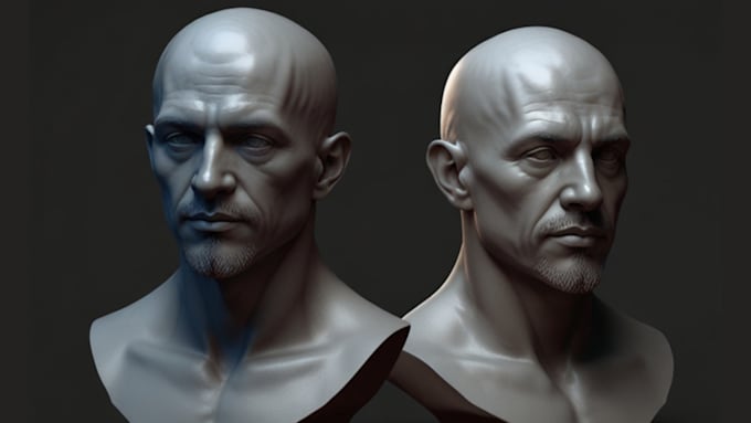 Gig Preview - 3d bust model 3d head bust 3d bust 3d head 3d model 3d face model