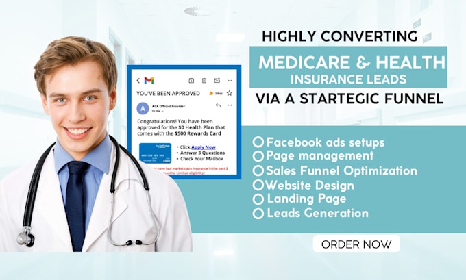 Gig Preview - Generate medicare leads insurance leads health insurance leads