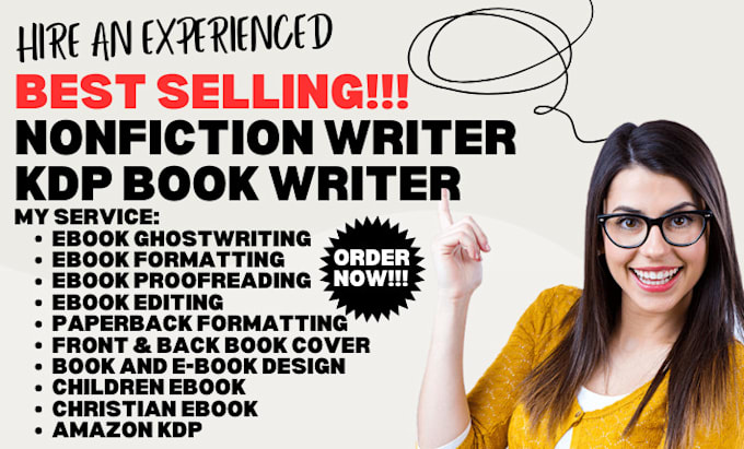 Gig Preview - Ghostwrite your nonfiction ebooks as ebook ghostwriter kdp book writer