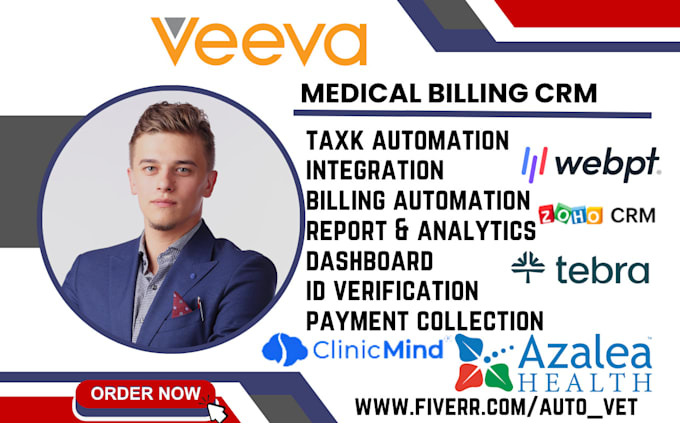 Gig Preview - Setup medical billing workflow automation tebra clinicmind webpt rxnt azalea CRM