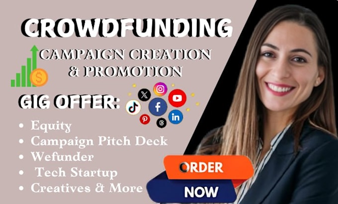 Gig Preview - Do equity crowdfunding campaign creation promotion on wefunder