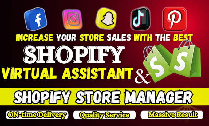 Bestseller - be shopify virtual assistant, shopify store manager, shopify marketing for sales