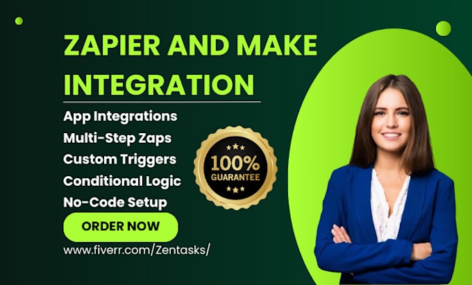 Gig Preview - Build advanced workflow automation integration apis with zapier make com