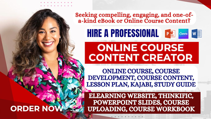 Gig Preview - Write online course content, training manual elearning online course creation