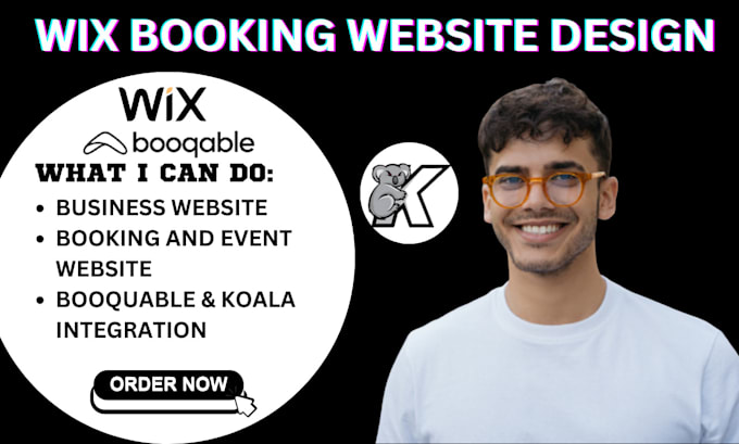 Gig Preview - Do wix booking website design booquable website membership wix portfolio koala