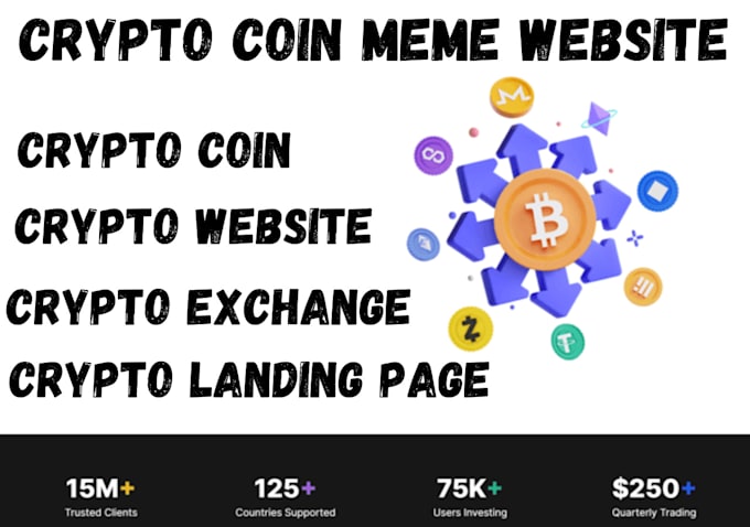 Gig Preview - Crypto website crypto meme website crypto sport website, crypto exchange website