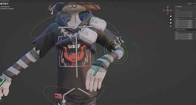 Gig Preview - Do 3d rigging for unity game character, facial maya metahuman ue5 rig,shape keys