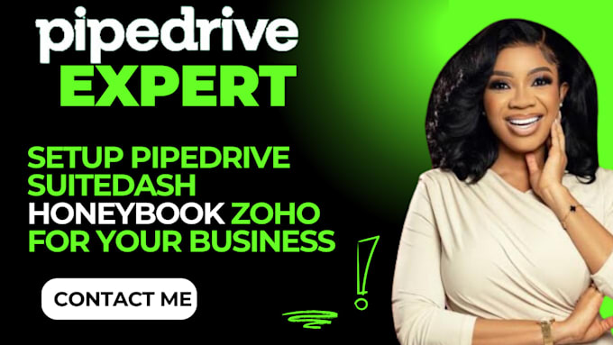 Gig Preview - Setup pipedrive suitedash honeybook hubspot zoho salesforce for your business