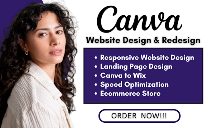 Gig Preview - Design, redesign or migrate canva to wix weebly website wix website design SEO