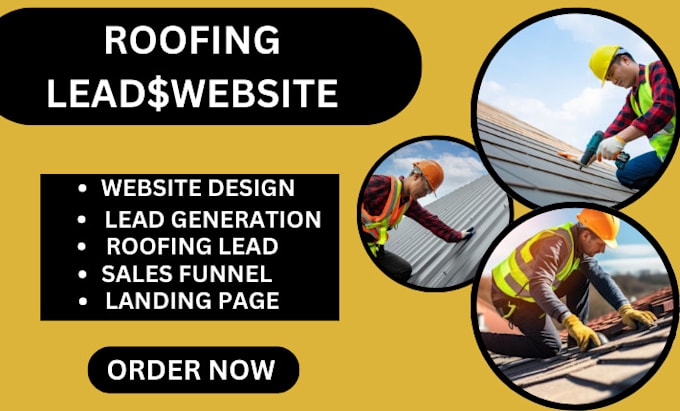 Gig Preview - Generate leads for roofing, flooring, epoxy flooring, and create roofing website