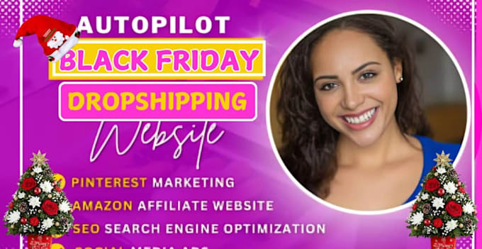 Gig Preview - Black friday dropshipping store tiktok shop pinterest marketing social media ads