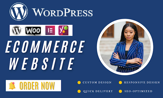 Gig Preview - Build wordpress ecommerce website using woocommerce, online store