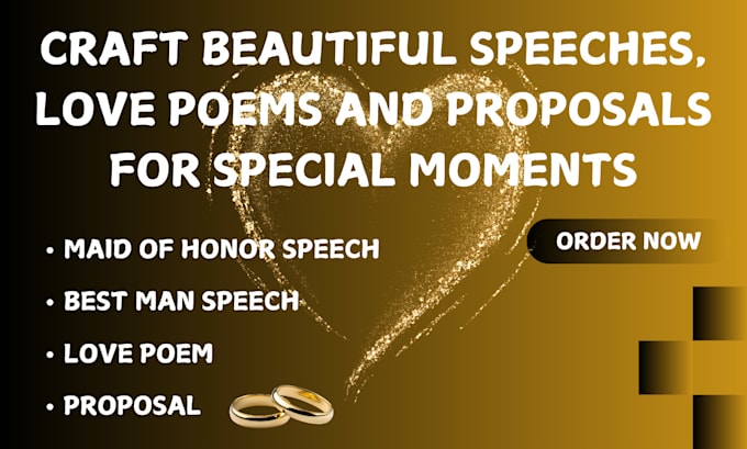 Bestseller - write maid of honor speech best man speech love poems proposal