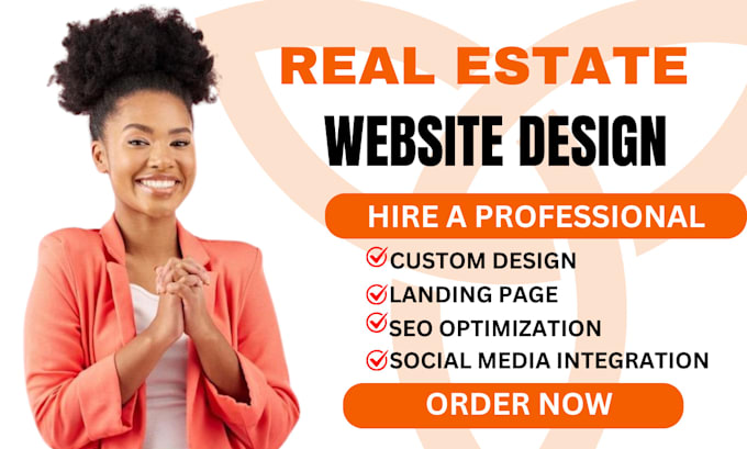 Gig Preview - Design real estate website in wordpress realtor agent real estate landing page