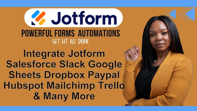 Gig Preview - Integrate jotform with salesforce slack google sheets dropbox paypal hubspot