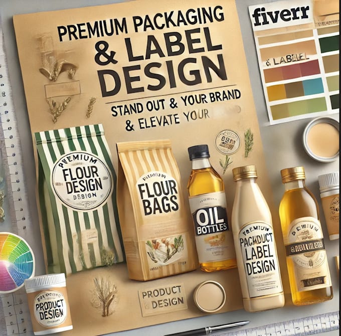 Gig Preview - Design premium packaging and product labels for your brand