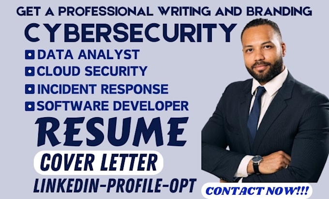 Gig Preview - Write forensic analyst, incident response, soc analyst, grc cybersecurity resume