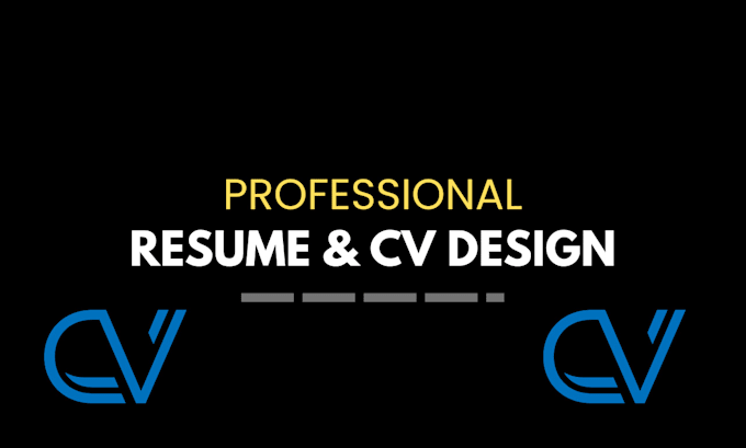 Gig Preview - Create a professional eye catching CV resume for you