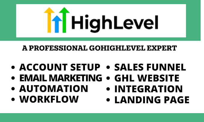 Gig Preview - Design gohighlevel website ghl landing page go highlevel sales funnel automation