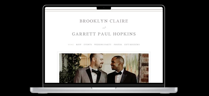 Gig Preview - Build you a wedding website invitation