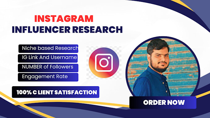 Gig Preview - Do instgram influencer research for you