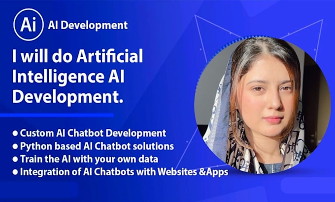 Gig Preview - Do artificial intelligence ai web,app development