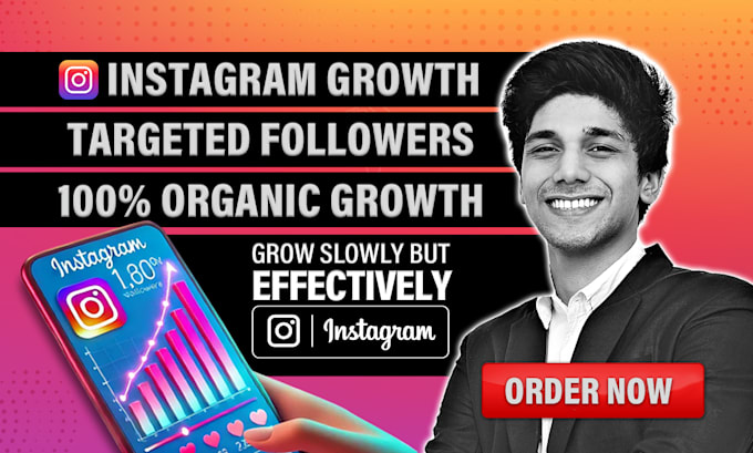 Gig Preview - Do instagram promotion, manage, and grow your page organically