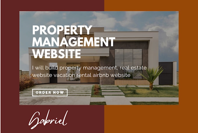 Gig Preview - Build property management, real estate website vacation rental airbnb website