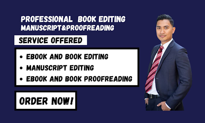 Gig Preview - Be your ebook book manuscript editor and ebook proofreader