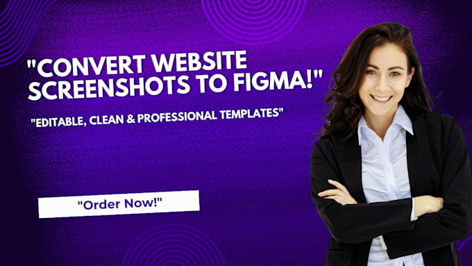 Gig Preview - Convert website screenshots into figma templates