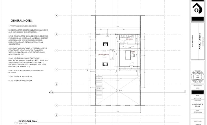 Gig Preview - Draw architectural floor plans, elevation, section, roof, site plans in autocad